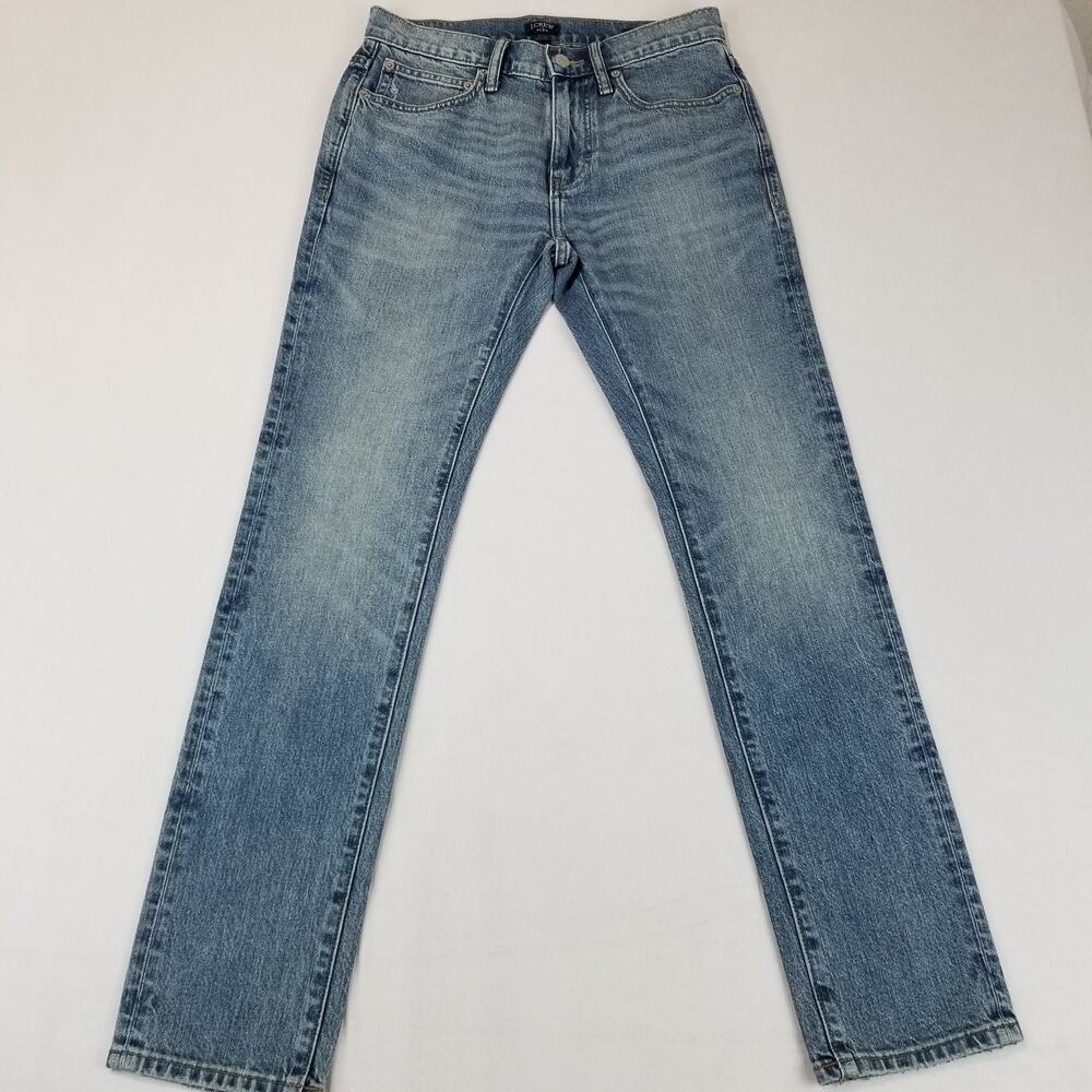 J Crew Jeans Mens 28x30 Blue Slim Flex Medium Wash Denim Stretch Classic Style - Picture 13 of 13
